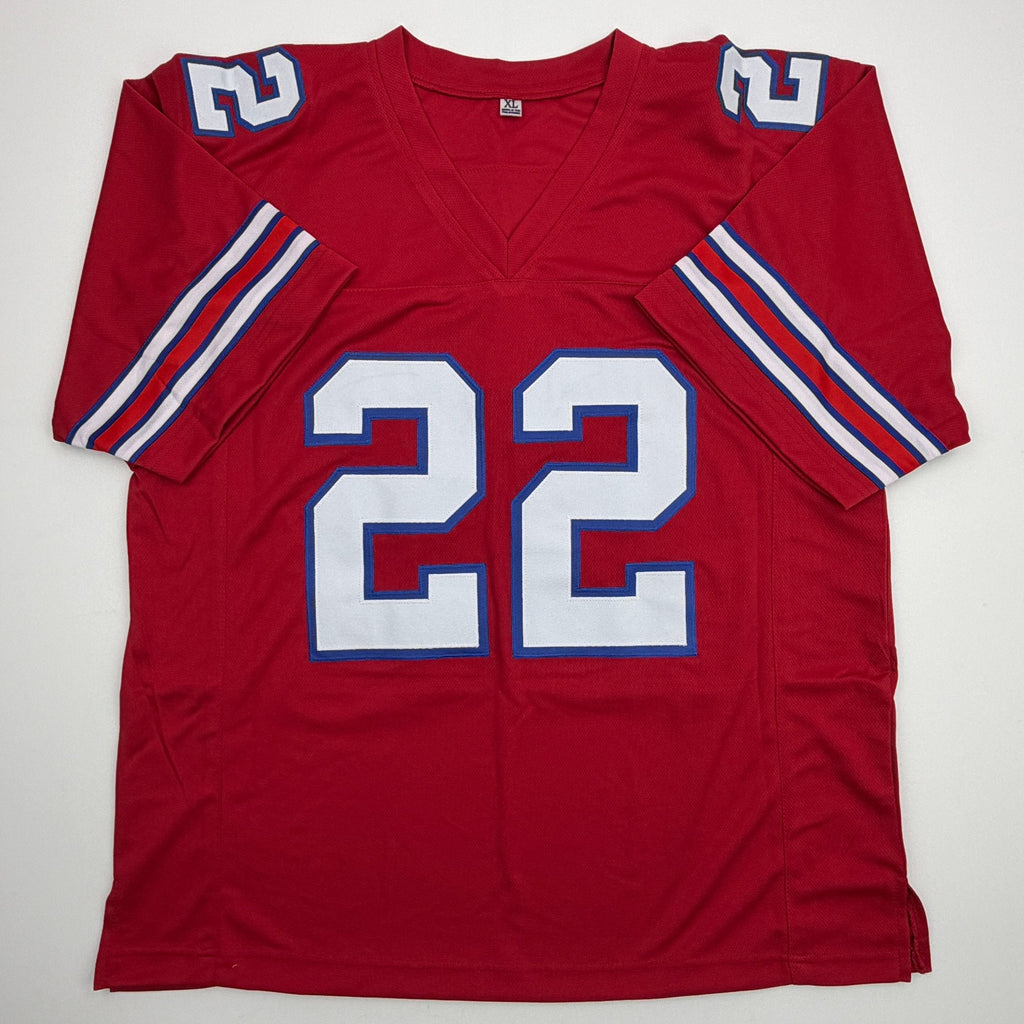Autographed/Signed Fred Jackson Buffalo Red Football Jersey JSA COA