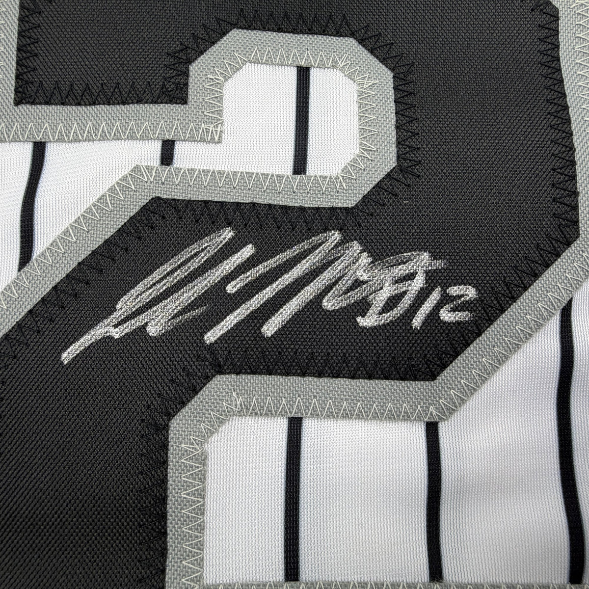 Autographed/Signed Colson Montgomery Chicago Pinstripe Baseball Jersey Beckett BAS COA