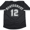 Autographed/Signed Colson Montgomery Chicago Black Baseball Jersey Beckett BAS COA