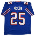 Autographed/Signed LeSean McCoy Buffalo Blue Football Jersey JSA COA