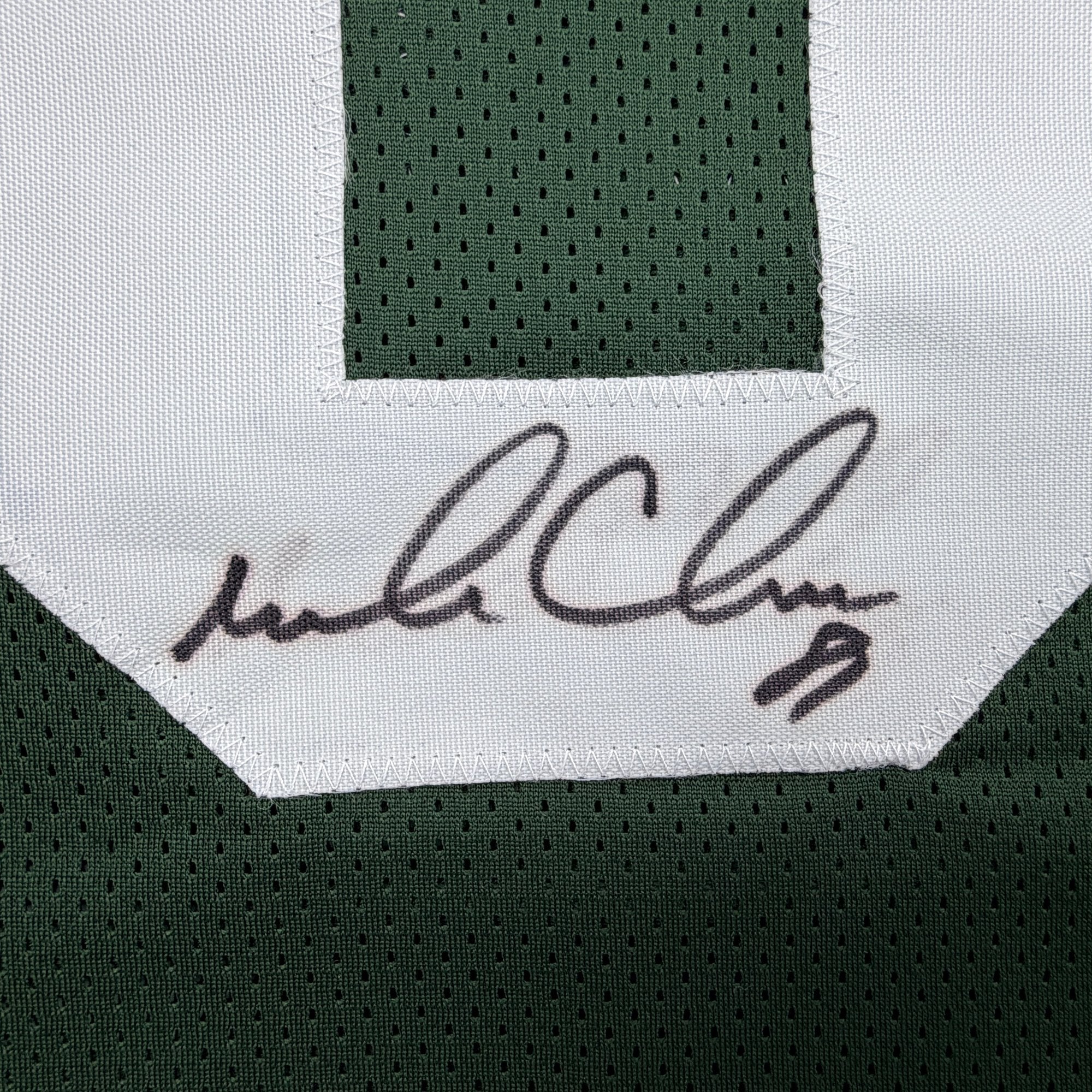 Autographed/Signed Mark Chmura Green Bay Green Football Jersey JSA COA
