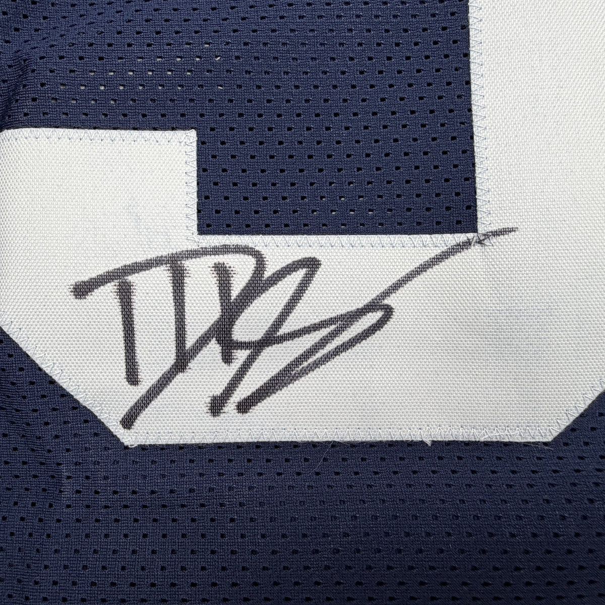 Autographed/Signed Dani Dennis-Sutton Penn State Blue College Football Jersey JSA COA