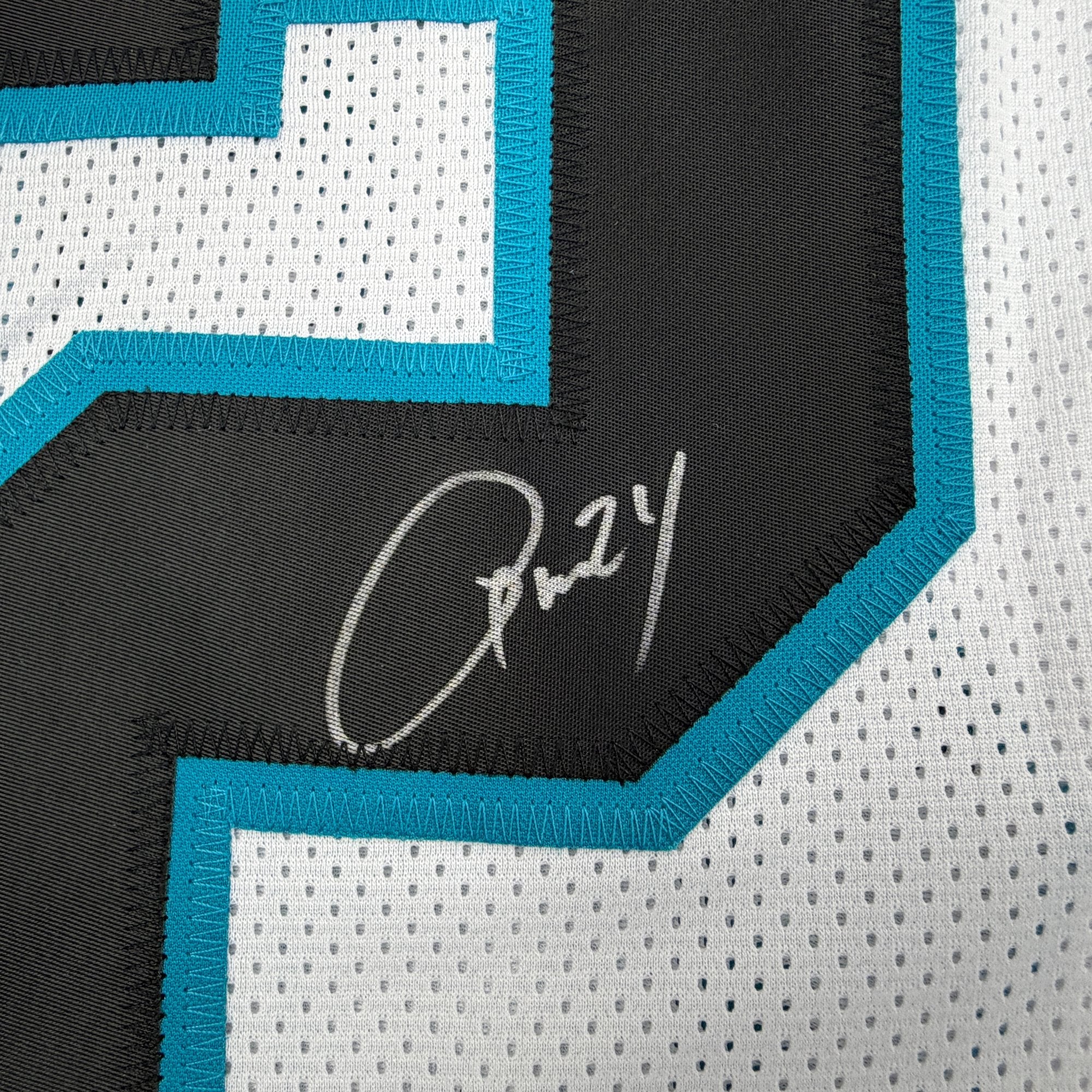 Autographed/Signed Josh Norman Carolina White Football Jersey JSA COA