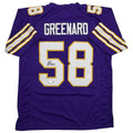 Autographed/Signed Jonathan Greenard Minnesota Purple Retro Football Jersey Beckett BAS COA