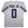 Autographed/Signed Ivan Pace Jr. Minnesota White Out Alternate Football Jersey Beckett BAS COA