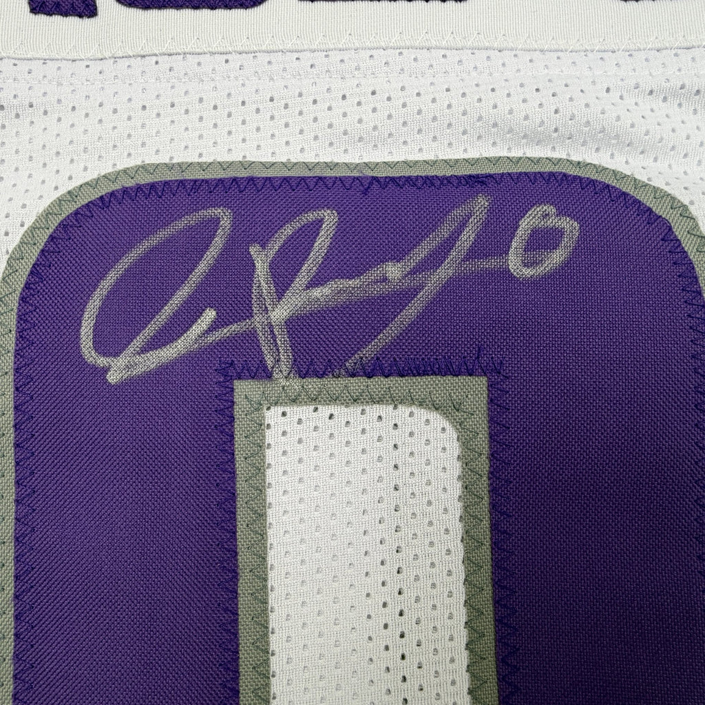 Autographed/Signed Ivan Pace Jr. Minnesota White Out Alternate Football Jersey Beckett BAS COA