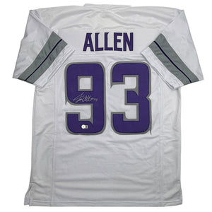 Autographed/Signed Jonathan Allen Minnesota White Out Alternate Football Jersey Beckett BAS COA