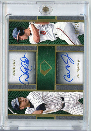2024 Topps Diamond Icons Derek Jeter Cal Ripken Jr #IDAJRC /25 Iconic Dual Autograph Baseball Card