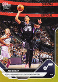 2025 Topps Now Ace Bailey #217 Gold Foil /50 Aced: Career High 33 Points Fuel Blowout Win Utah Jazz Rookie RC Basketball Card