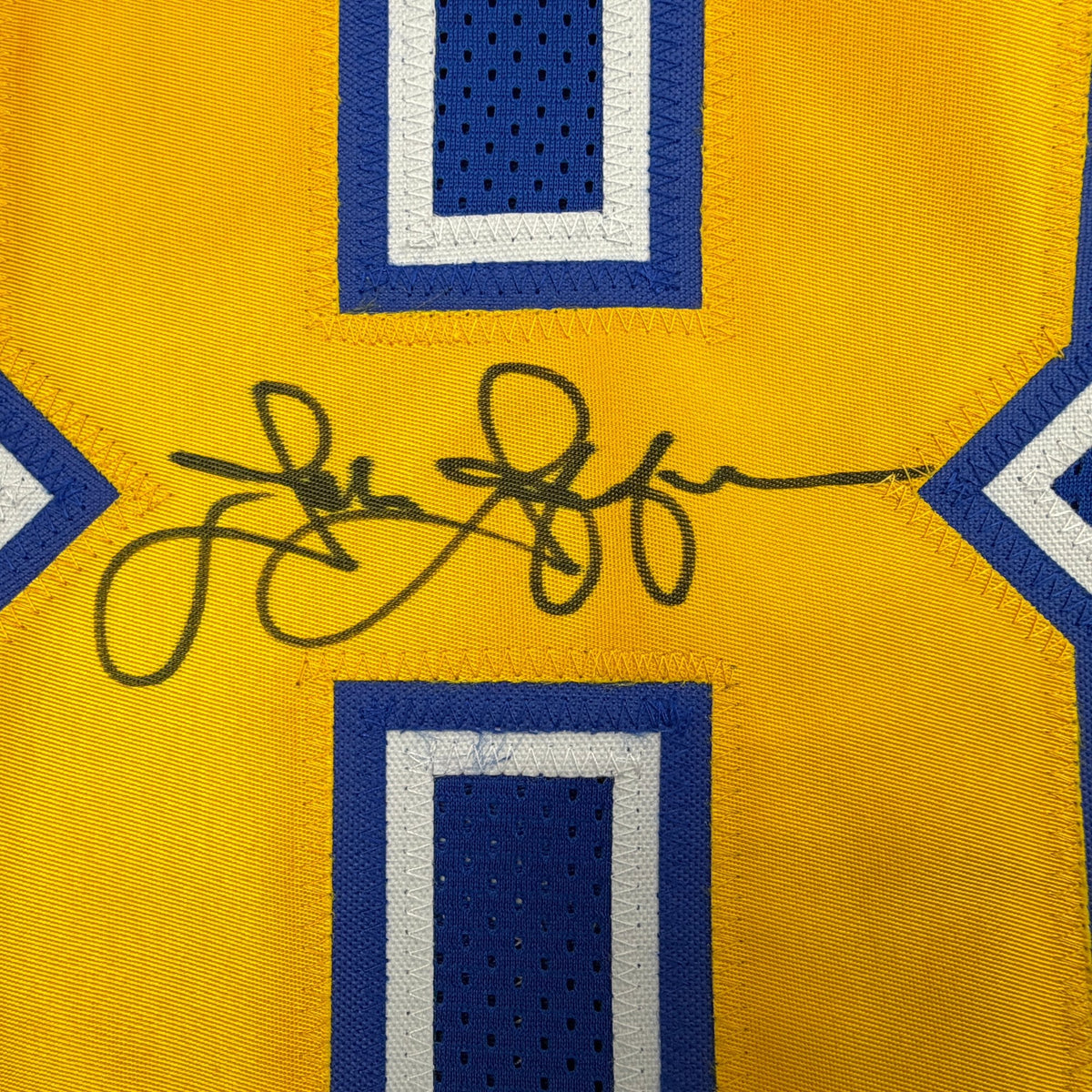 Autographed/Signed John Jefferson Los Angeles San Diego Royal Blue Football Jersey Beckett BAS COA
