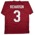 Autographed/Signed Trent Richardson Roll Tide Alabama Red College Football Jersey Beckett BAS COA