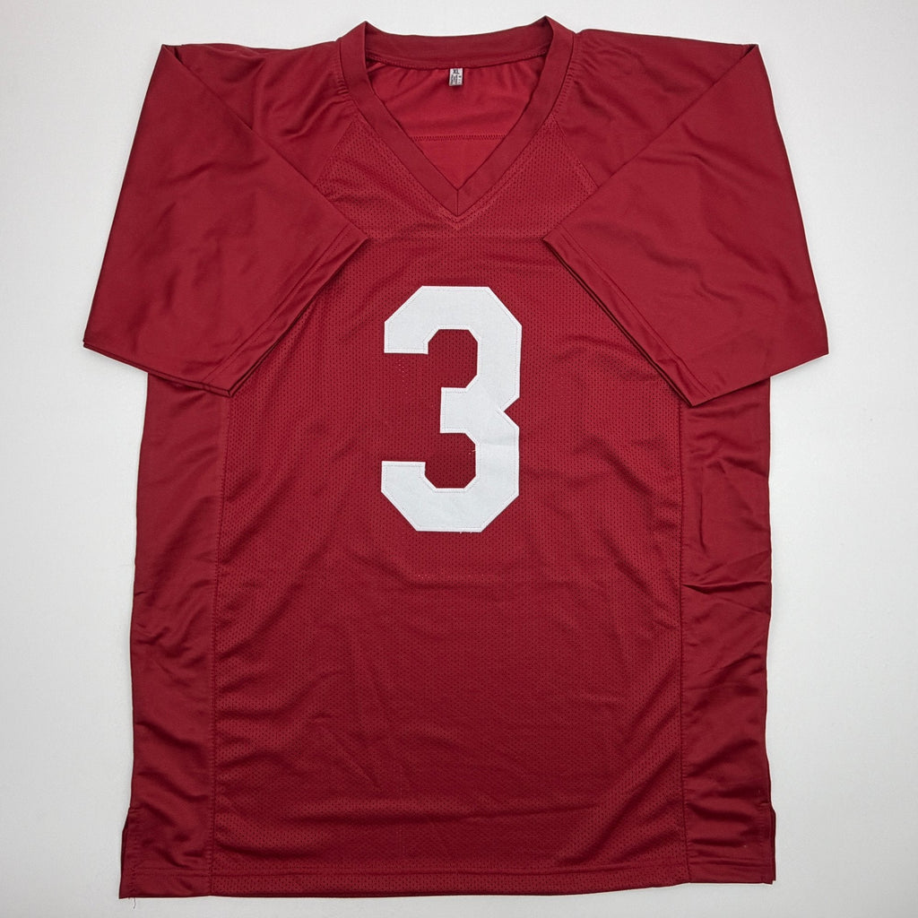 Autographed/Signed Trent Richardson Roll Tide Alabama Red College Football Jersey Beckett BAS COA