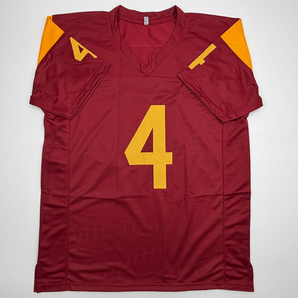 Autographed/Signed Jo'quavious Woody Marks USC Southern Cal Red College Football Jersey JSA COA