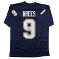 Autographed/Signed Drew Brees Los Angeles San Diego Navy Blue Football Jersey Beckett BAS COA