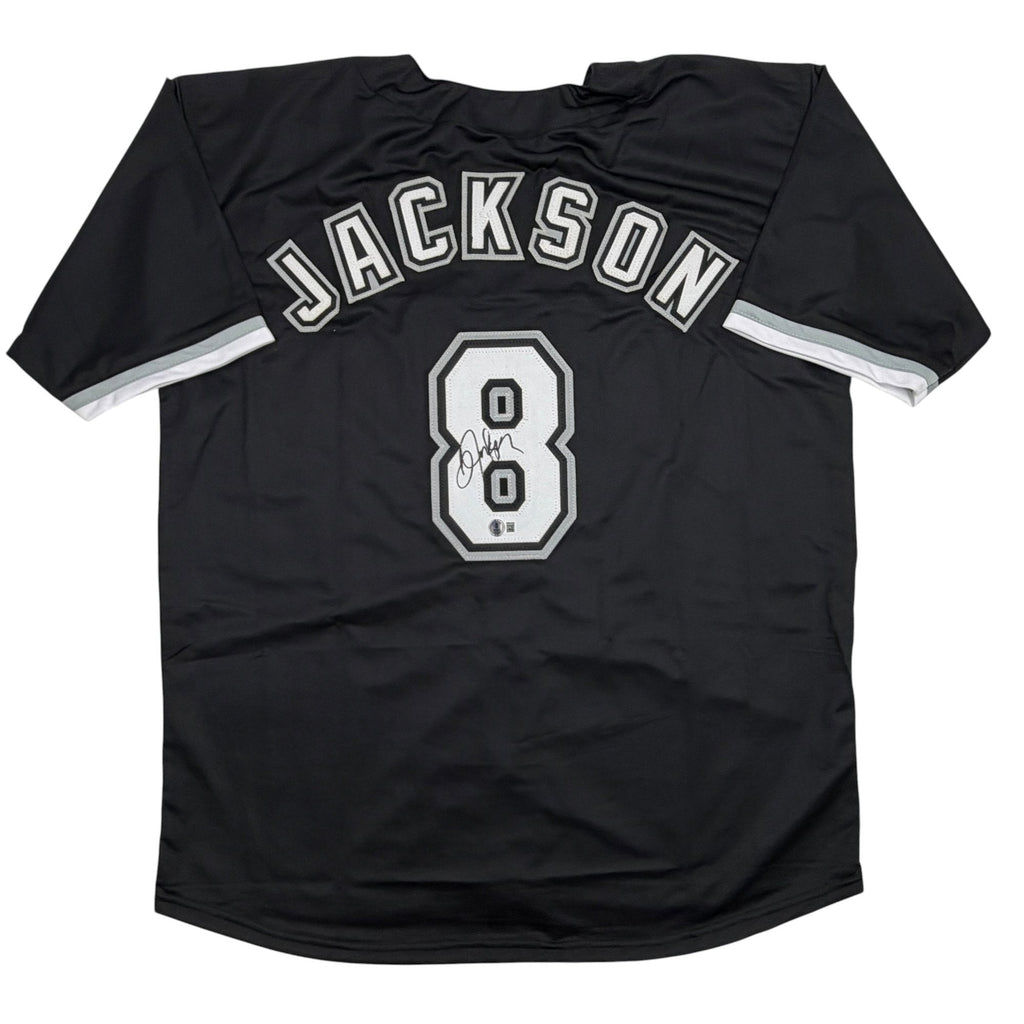 Autographed/Signed Bo Jackson Chicago Black Baseball Jersey Beckett BAS COA