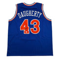 Autographed/Signed Brad Daugherty Cleveland Blue Basketball Jersey JSA COA