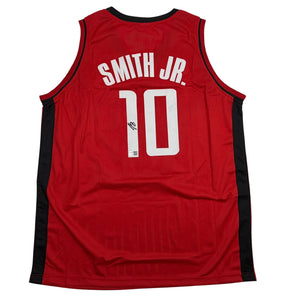 Autographed/Signed Jabari Smith Jr. Houston Red Basketball Jersey Tristar COA