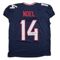 Autographed/Signed Jaylin Noel Houston Navy Blue Pro Cut Football Jersey JSA COA