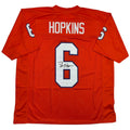 Autographed/Signed DeAndre Hopkins Clemson Orange College Football Jersey JSA COA