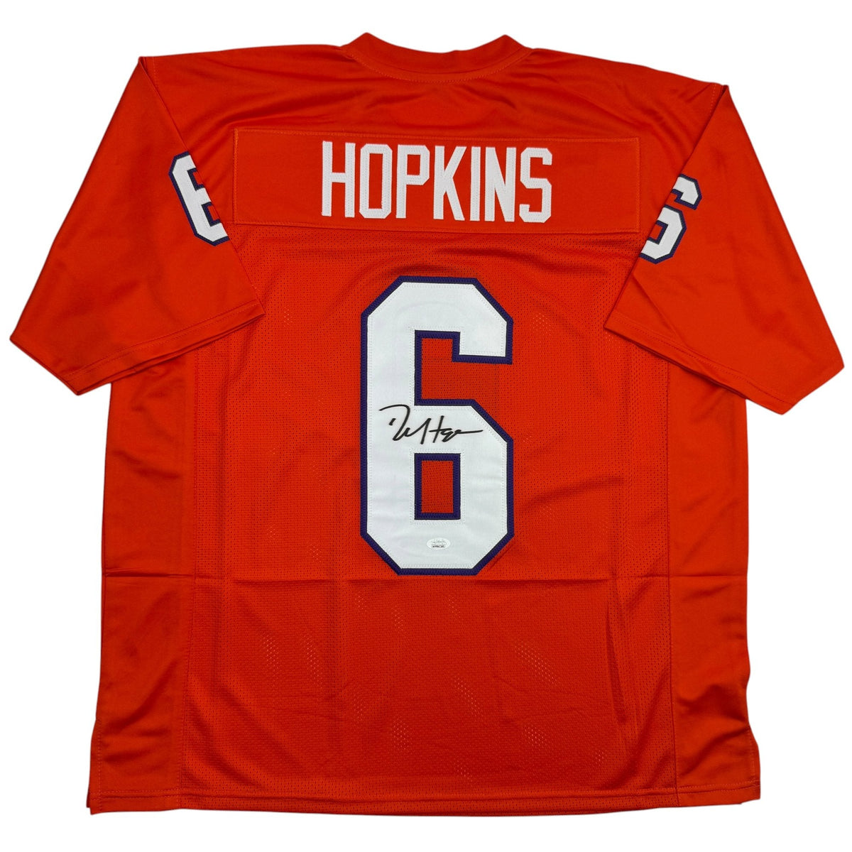 Autographed/Signed DeAndre Hopkins Clemson Orange College Football Jersey JSA COA