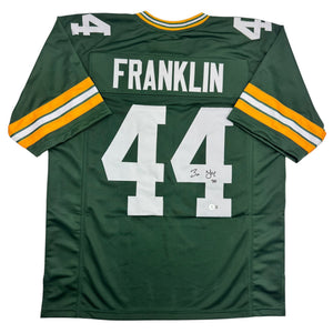 Autographed/Signed Zaire Franklin Green Bay Green Football Jersey Beckett BAS COA