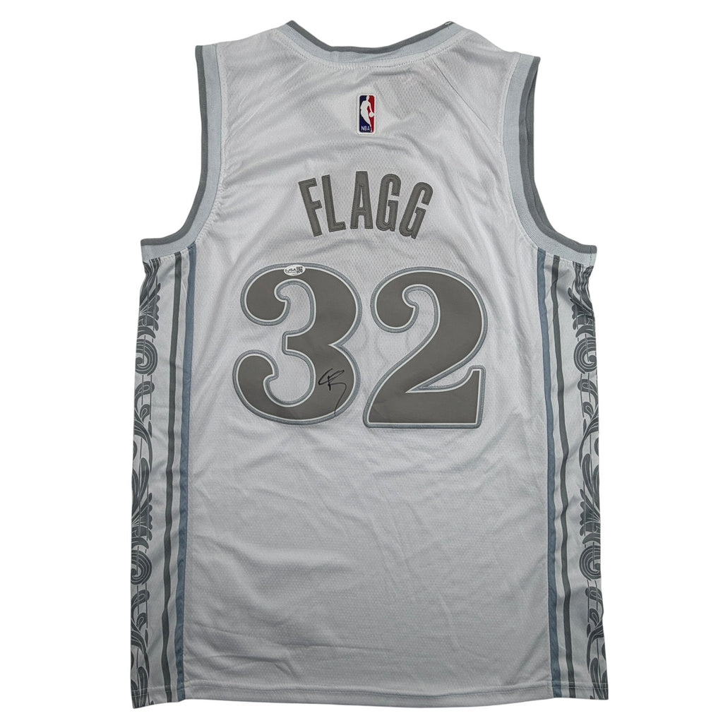 Autographed/Signed Cooper Flagg Dallas Mavericks White City Edition Authentic Basketball Jersey PSA/DNA COA
