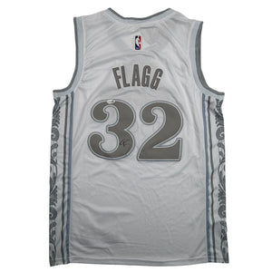 Autographed/Signed Cooper Flagg Dallas Mavericks White City Edition Authentic Basketball Jersey PSA/DNA COA