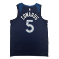 Autographed/Signed Anthony Edwards Minnesota Timberwolves Blue #5 Authentic Basketball Jersey PSA/DNA COA