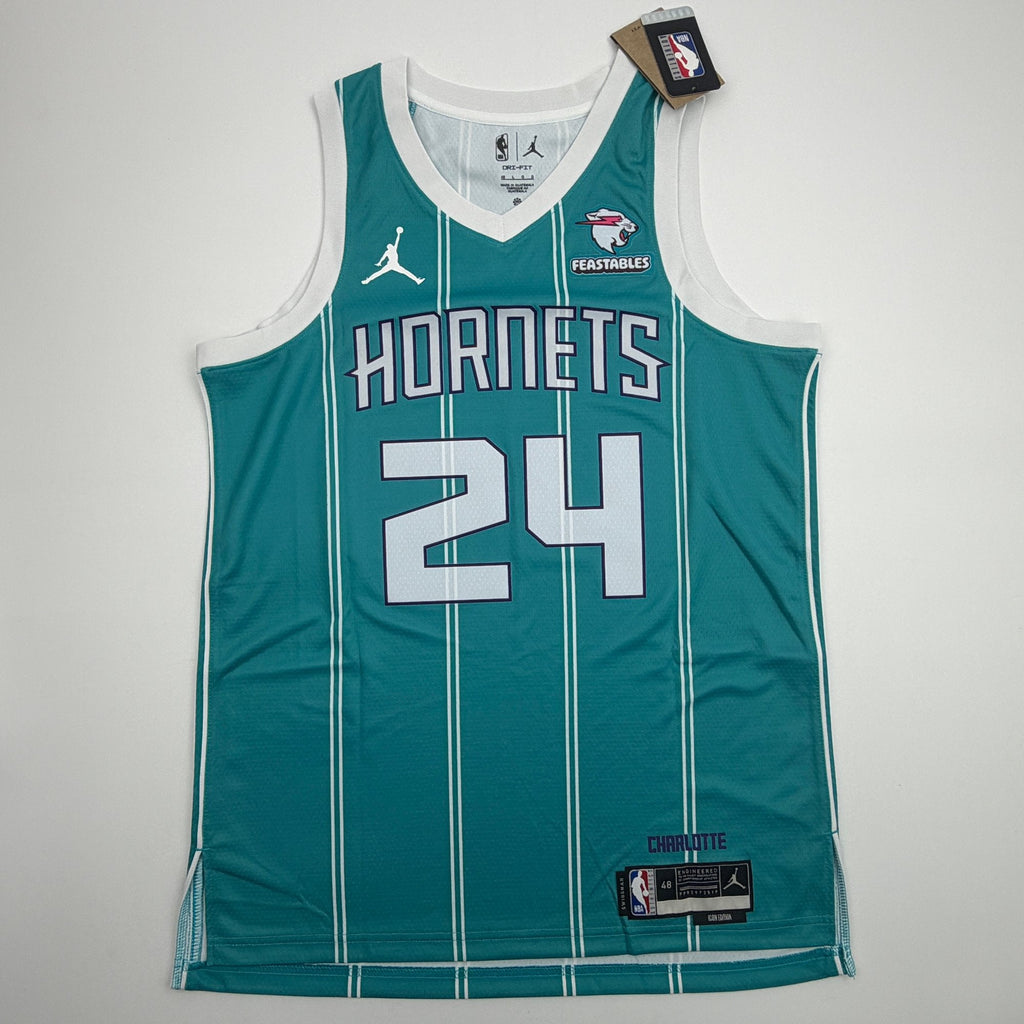 Autographed/Signed Brandon Miller Charlotte Hornets Teal Authentic Basketball Jersey Fanatics COA