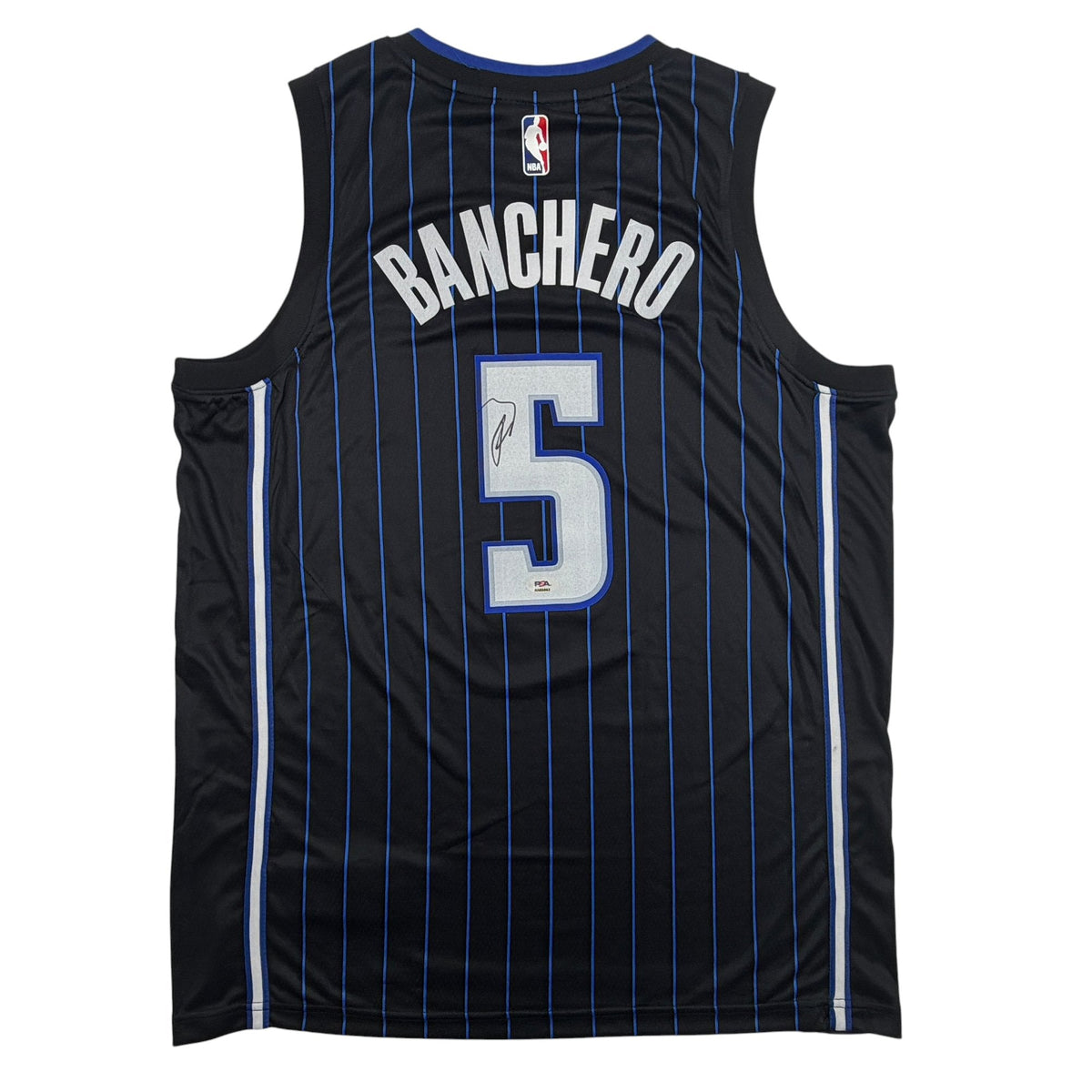 Autographed/Signed Paolo Banchero Orlando Magic Black Authentic Basketball Jersey PSA/DNA COA