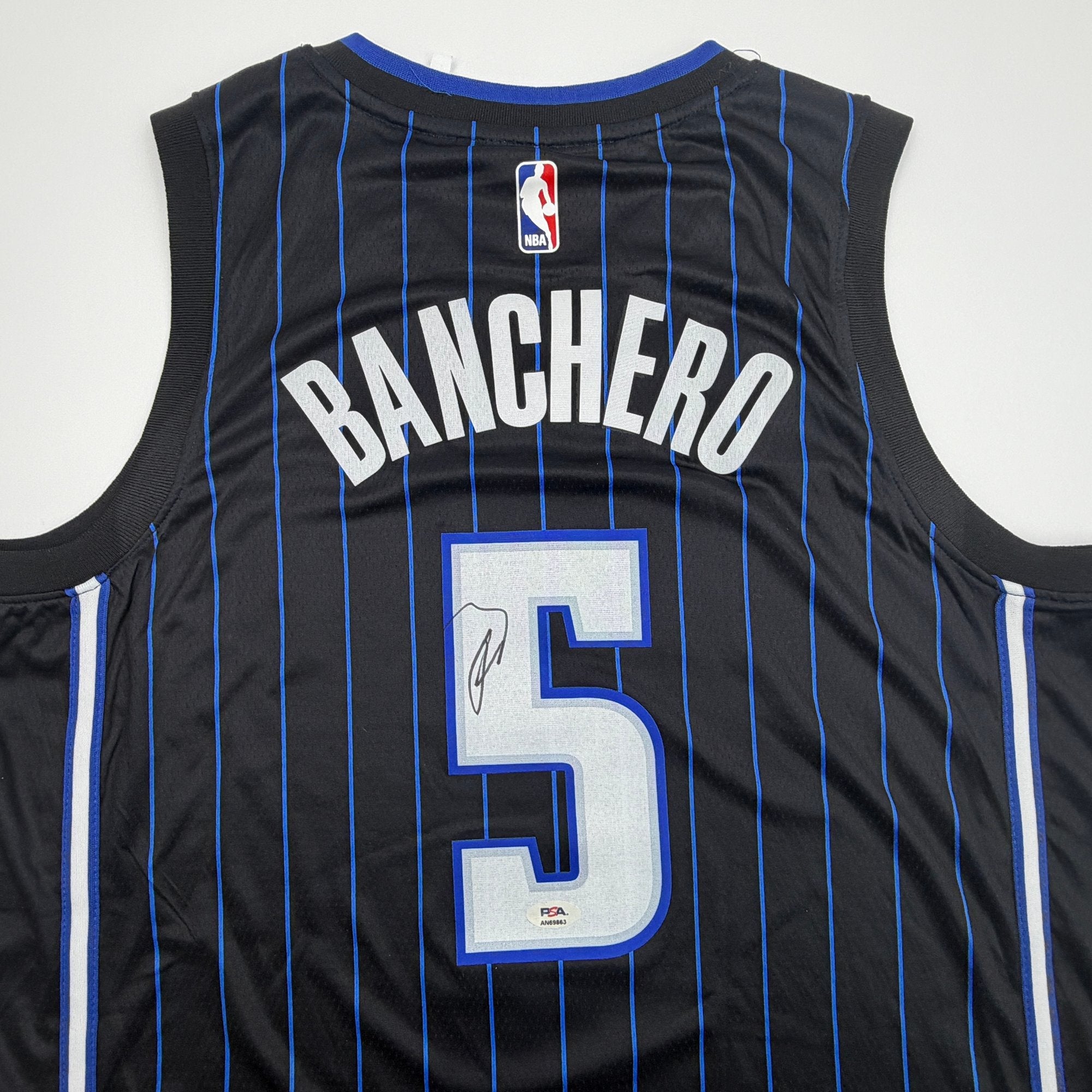 Autographed/Signed Paolo Banchero Orlando Magic Black Authentic Basketball Jersey PSA/DNA COA