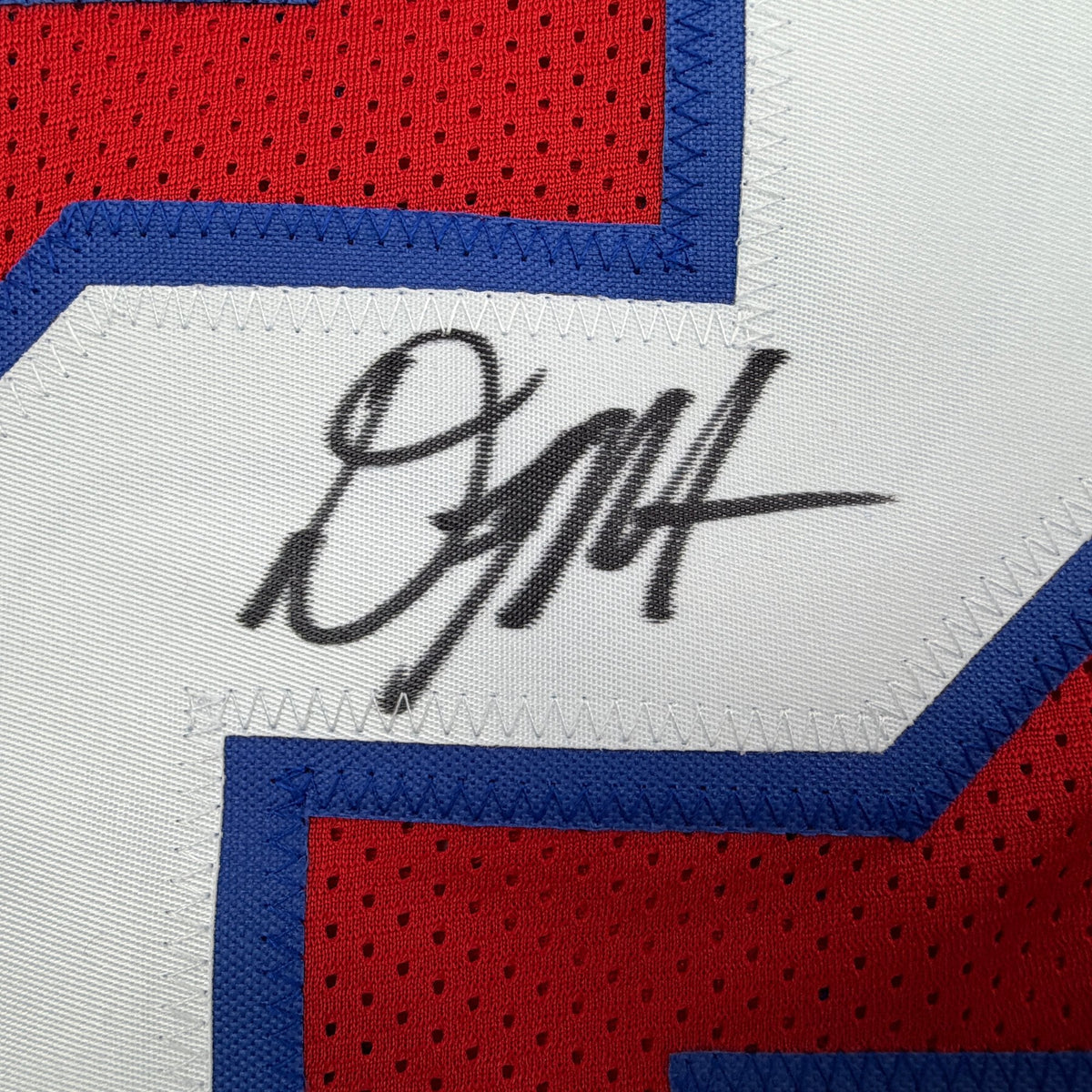 Autographed/Signed DJ D.J. Moore Buffalo Red Football Jersey PSA/DNA COA