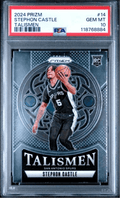 Graded 2024 Panini Prizm Stephon Castle #14 Talisman Rookie RC Basketball Card PSA 10 Gem Mint