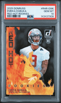 Graded 2025 Panini Donruss Emeka Egbuka #RHREMK Red Hot Rookies Rookie RC Football Card PSA 10 Gem Mint