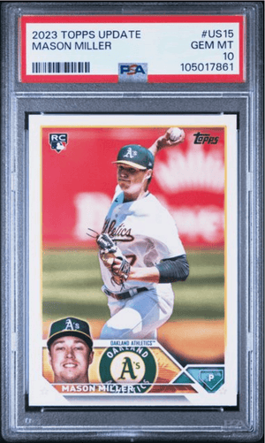 Graded 2023 Topps Update Mason Miller #US15 Rookie RC Baseball Card PSA 10 Gem Mint