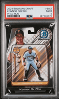 Graded 2024 Topps Bowman Draft Konnor Griffin #BIA7 In Action Rookie RC Baseball Card PSA 9 Mint