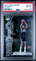Graded 2025 Topps Chrome Ace Bailey #VS10 Voices Rookie RC Basketball Card PSA 10 Gem Mint