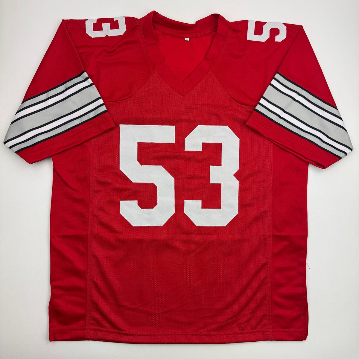 Autographed/Signed Randy Gradishar Ohio State Red College Football Jersey JSA COA