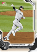 2026 Topps Now Munetaka Murakami #110 5th Straight Game With Home Run Ties Ohtani's Mark Chicago White Sox Rookie RC Baseball Card