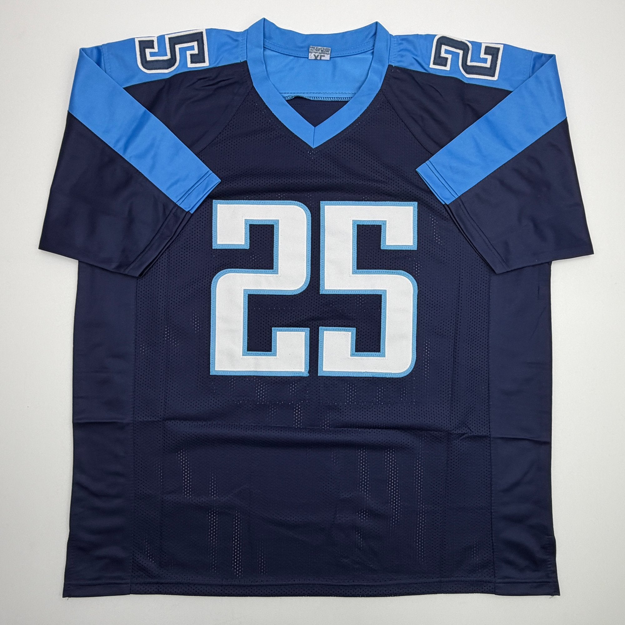 Autographed/Signed LenDale White Tennessee Navy Blue Football Jersey Beckett BAS COA