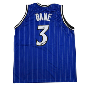 Autographed/Signed Desmond Bane Orlando Blue Pinstripe Basketball Jersey Beckett BAS COA