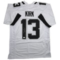 Autographed/Signed Christian Kirk Jacksonville White Football Jersey Beckett BAS COA