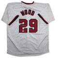 Autographed/Signed James Wood Washington White Baseball Jersey Beckett BAS COA