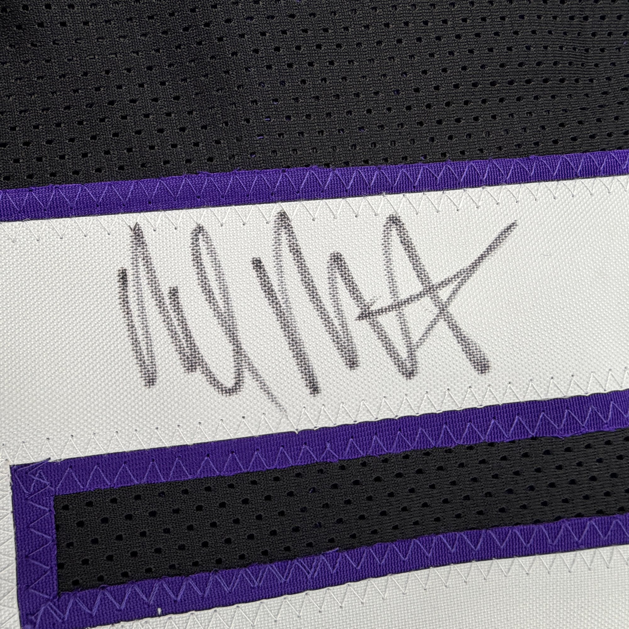Autographed/Signed Malik Monk Sacramento Black Basketball Jersey Beckett BAS COA