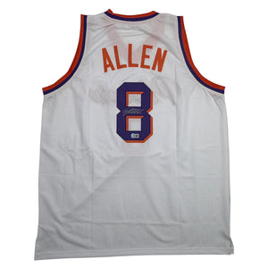 Autographed/Signed Grayson Allen Phoenix White Basketball Jersey Beckett BAS COA