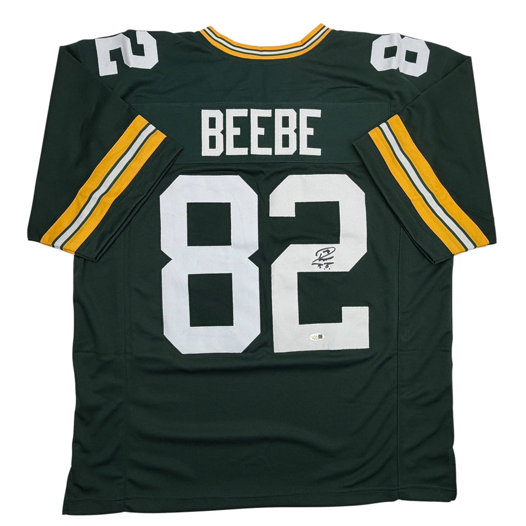 Autographed/Signed Don Beebe Green Bay Green Football Jersey JSA COA