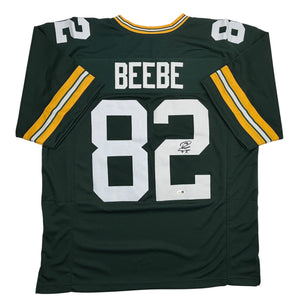 Autographed/Signed Don Beebe Green Bay Green Football Jersey JSA COA