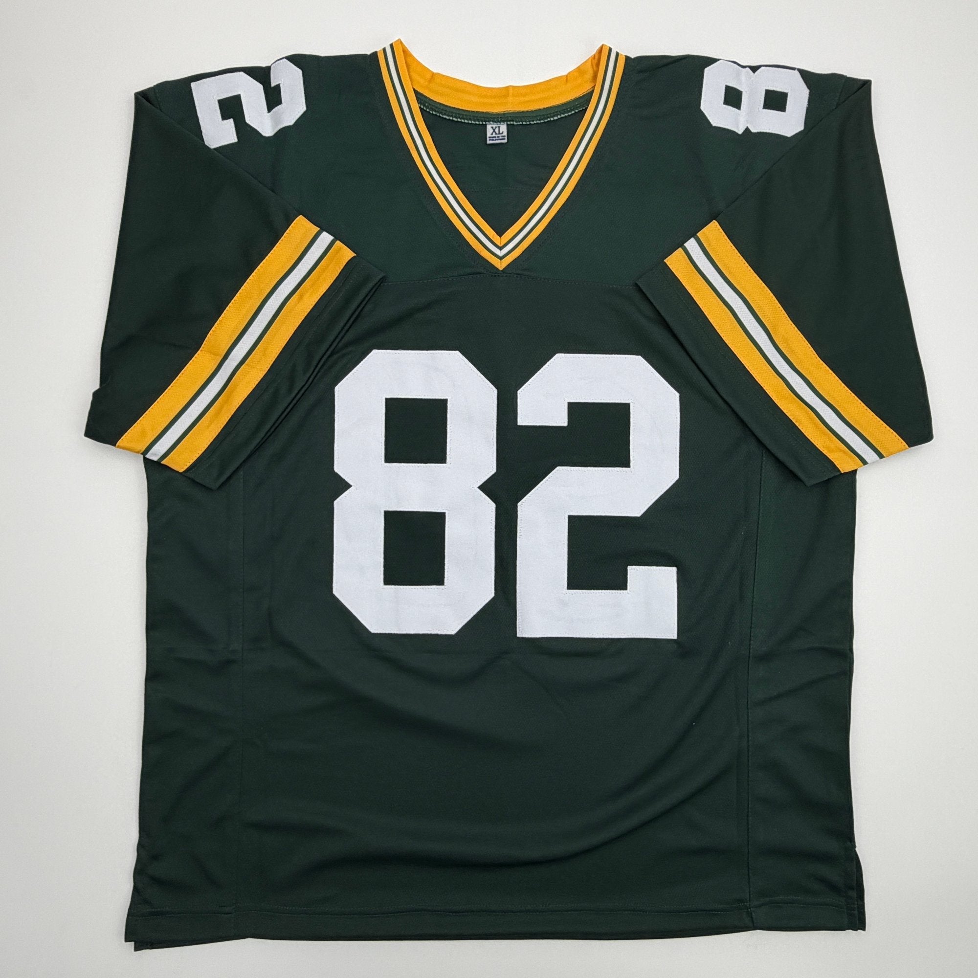 Autographed/Signed Don Beebe Green Bay Green Football Jersey JSA COA