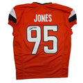 Autographed/Signed Sai'vion Jones Denver Orange Pro Cut Football Jersey Beckett BAS COA