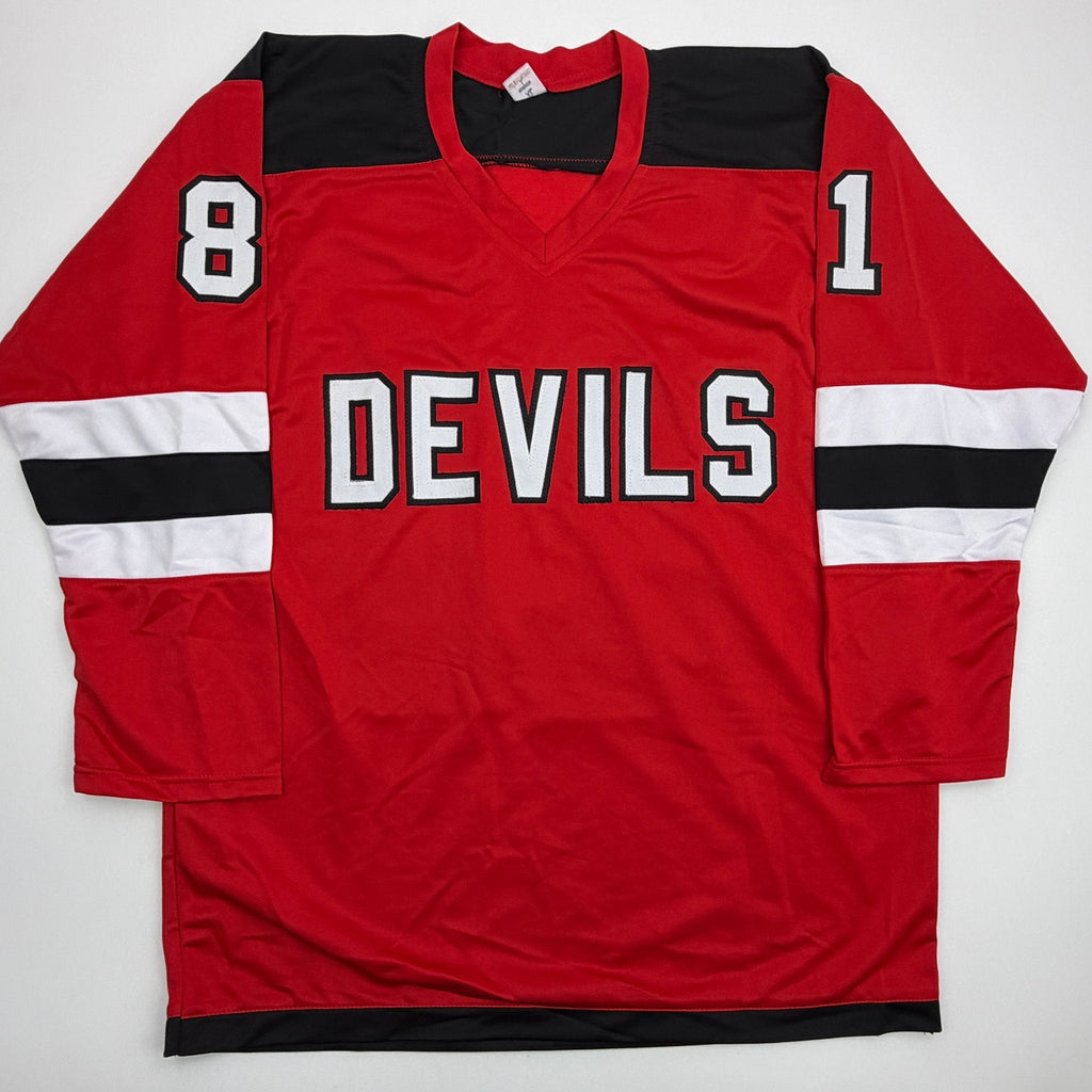 Autographed/Signed Arseni Gritsyuk New Jersey NJ Red Hockey Jersey JSA COA